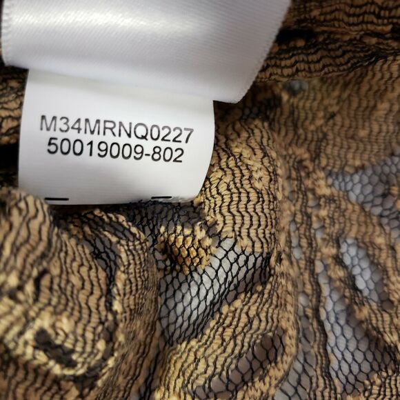 Evan Picone Womens Tank Top Size 14 Mesh Sheer Round Neck Sleeveless Career Tan - Picture 10 of 11